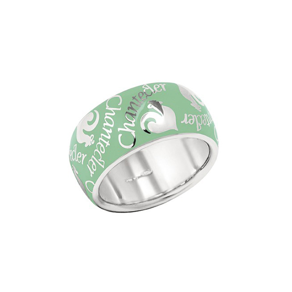 Et Voilá Ring in Sterling Silver and Pastel Green