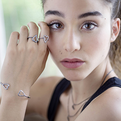 Give Love Open Heart Ring in Sterling Silver