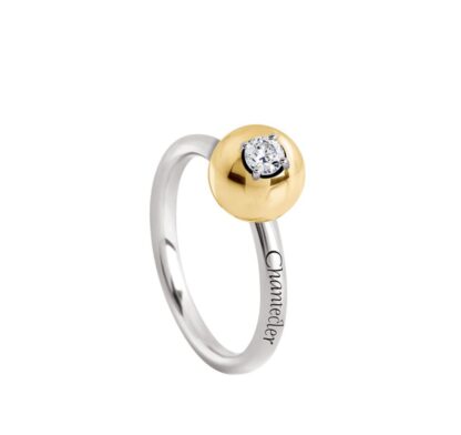 Bon Bon Ring in White Gold and Yellow Gold