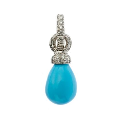 Medium Joyful Charm in Rose Gold and Turquoise