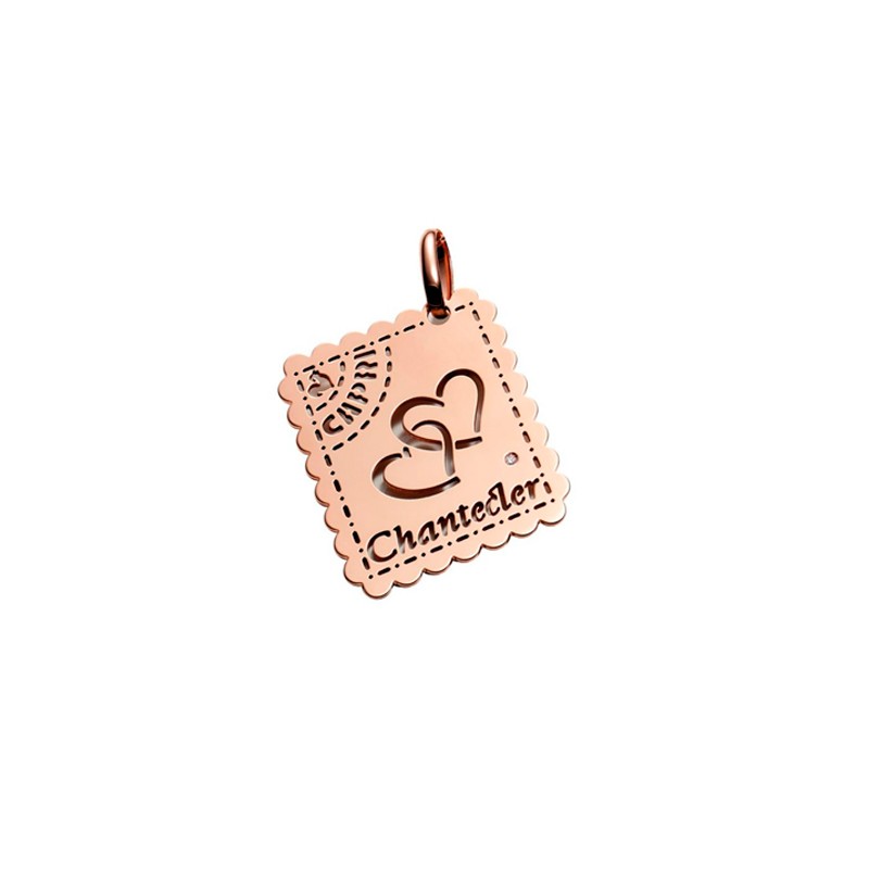 Love Letter Charm in Rose Gold