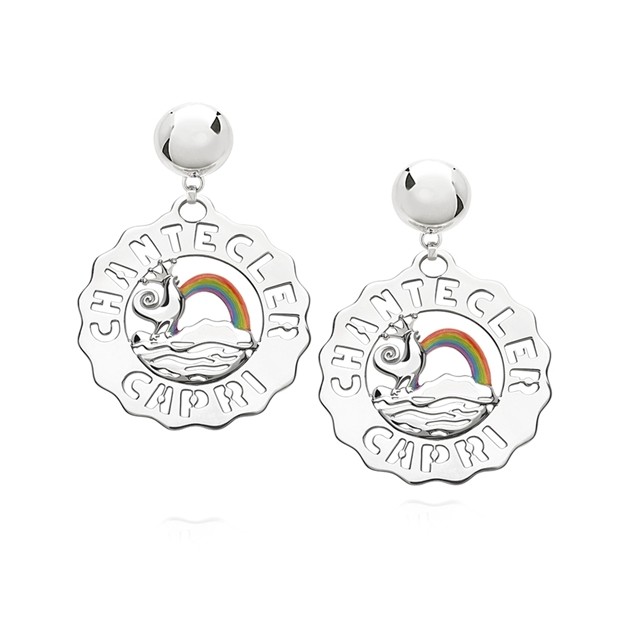 Large Rainbow Logo Earrings