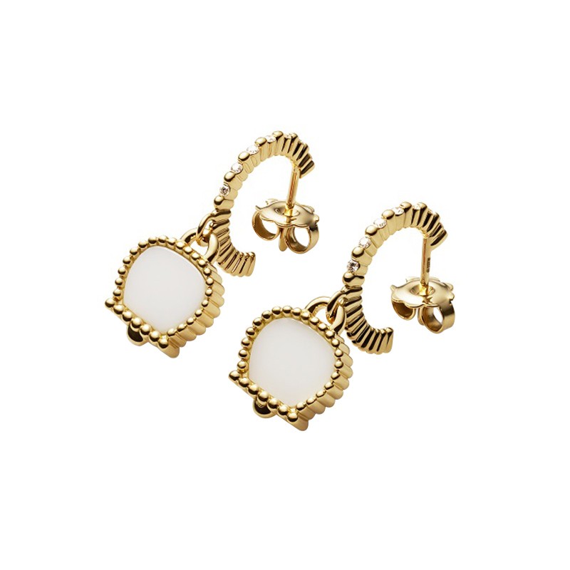 Micro Campanella Earrings in Yellow Gold with Kogolong