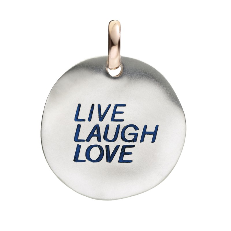 "Live, Laugh, Love" Coin Charm in Large