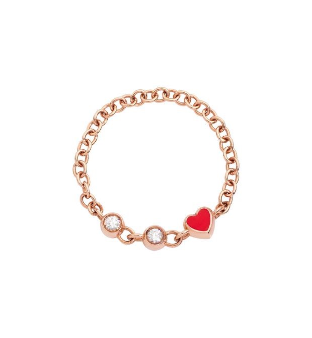 Love Message Ring in Rose Gold