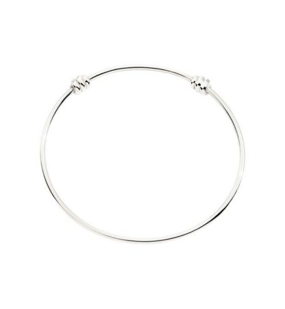 Nodo Bangle Bracelet in Sterling Silver