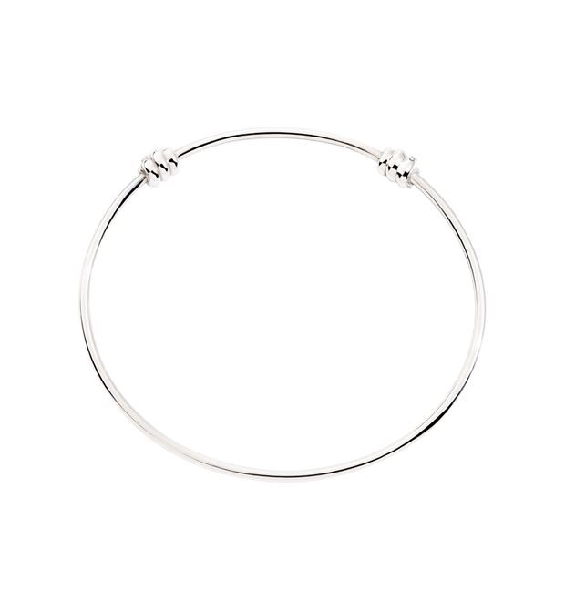 Nodo Bangle Bracelet in Sterling Silver