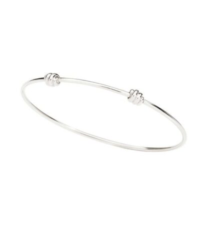 Nodo Bangle Bracelet in Sterling Silver