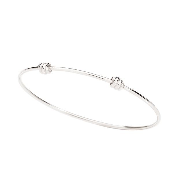 Nodo Bangle Bracelet in Sterling Silver