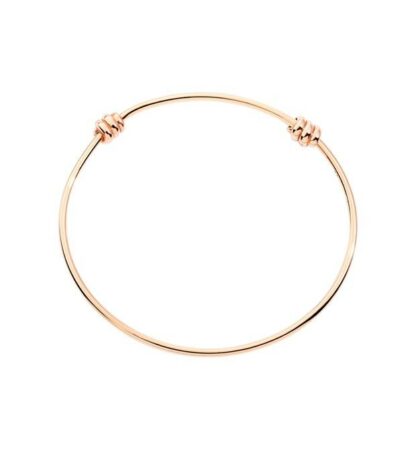 Nodo Bangle Bracelet in Rose Gold