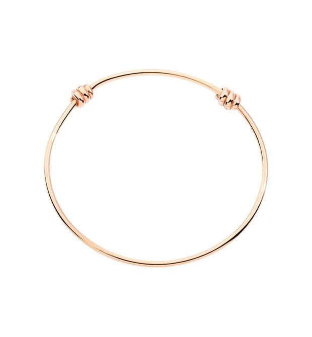 Nodo Bangle Bracelet in Rose Gold
