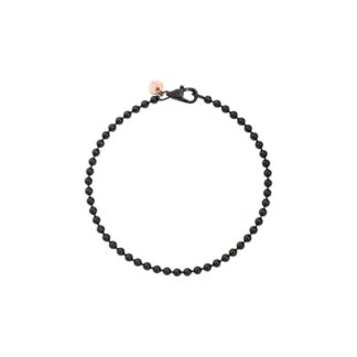 Bollicine Bracelet in Sterling Silver and Black PVD