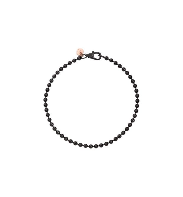 Bollicine Bracelet in Sterling Silver and Black PVD