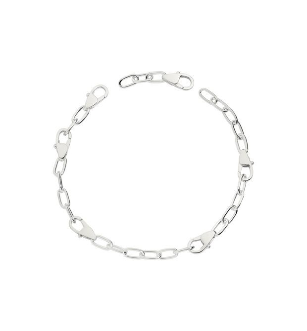 Lobster Clasp Fastening Bracelet in Sterling Silver
