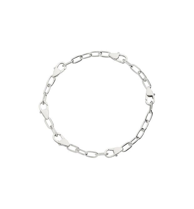 Lobster Clasp Fastening Bracelet in Sterling Silver