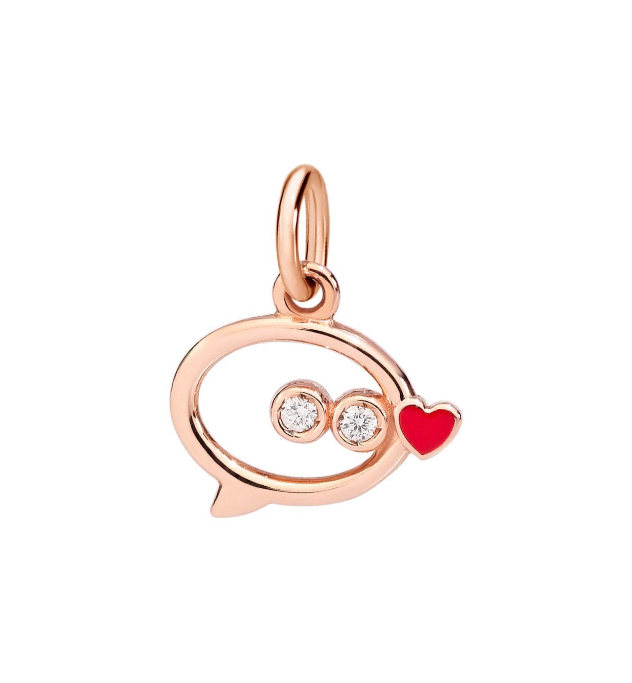 Love Message Charm in Rose Gold