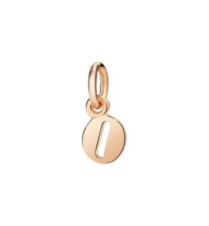Letter "O" Charm in Rose Gold