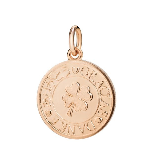 Coin Charm in Rose Gold