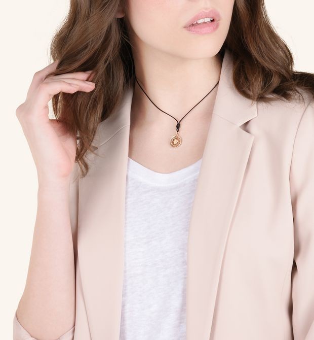 Coin Charm in Rose Gold