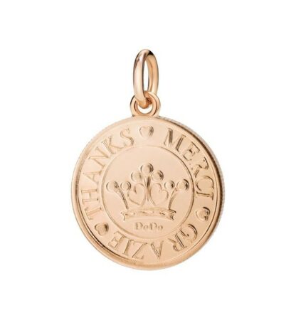 Coin Charm in Rose Gold
