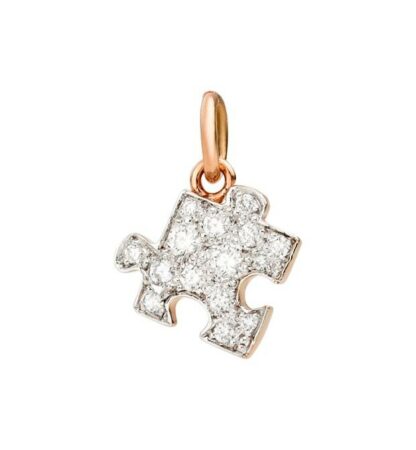 Ciondolo Puzzle Diamanti Bianchi Versione Sinistra