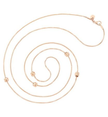 Nodo Long Necklace in Rose Gold