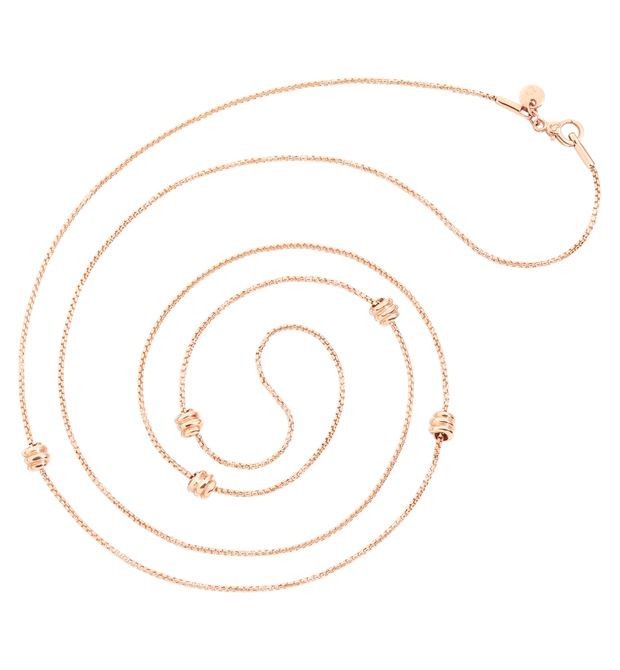Nodo Long Necklace in Rose Gold