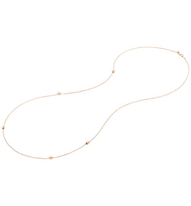 Nodo Long Necklace in Rose Gold