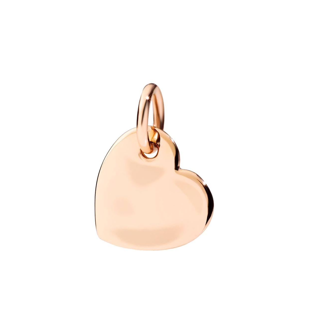 Heart-shaped Charm in Rose Gold