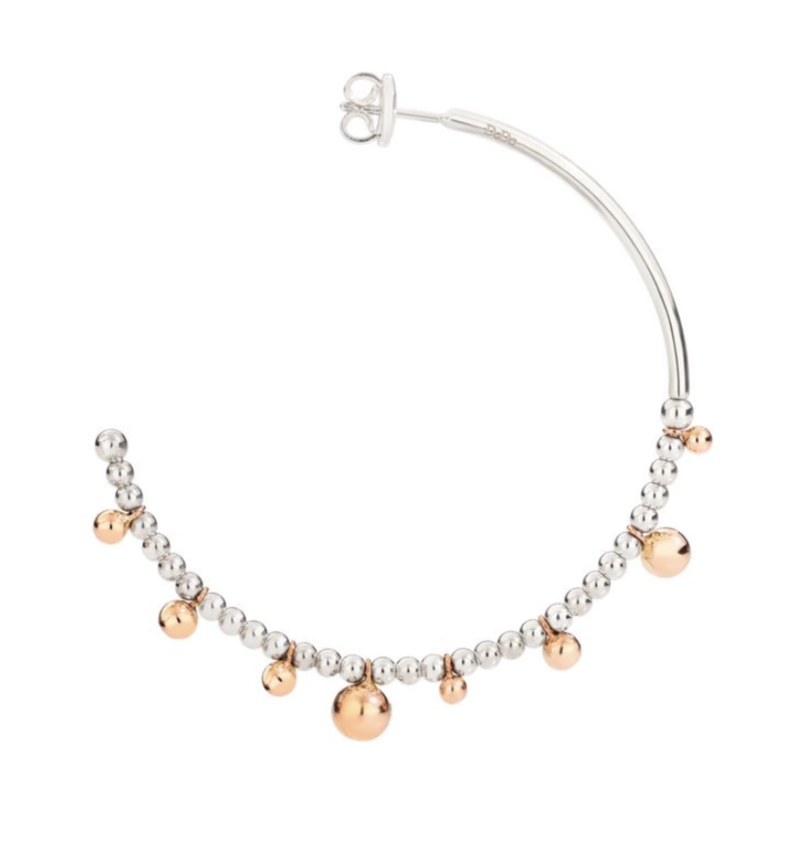 Bollicine Hoop Earrings in Sterling Silver