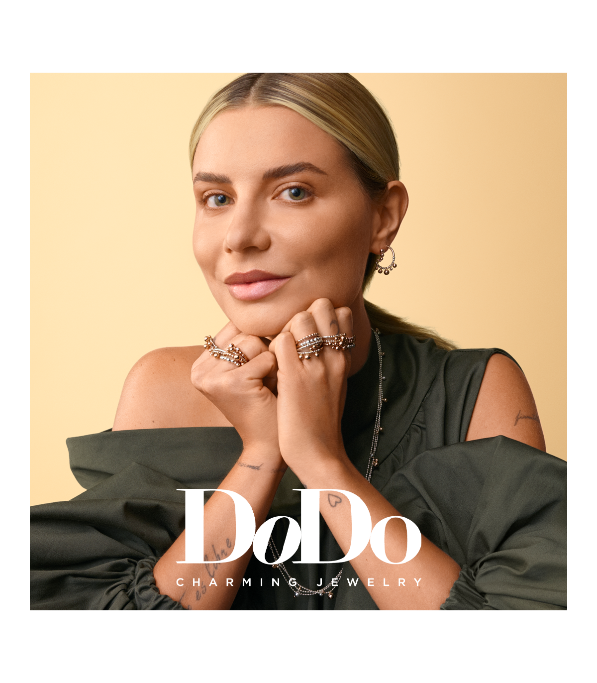 Bollicine Mono Earring in Rose Gold