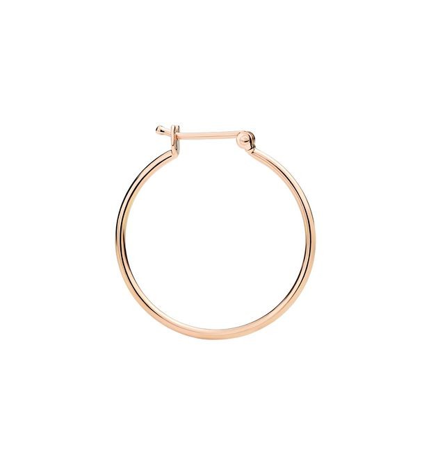 Circlet Mono Hoop Earring in Rose Gold