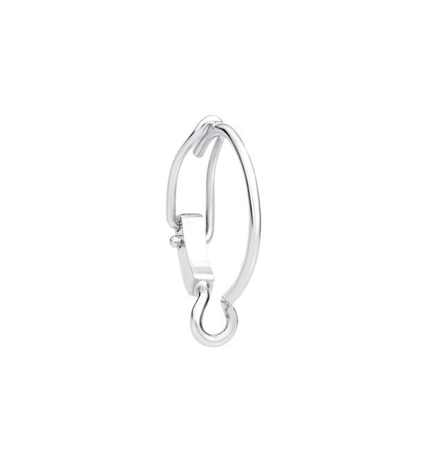 Circlet Mono Earring in White Gold