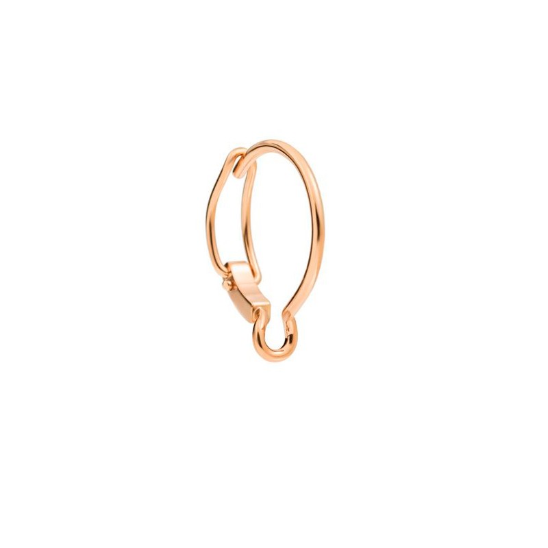 Orecchino Cerchio Portaciondolo in Oro Rosa