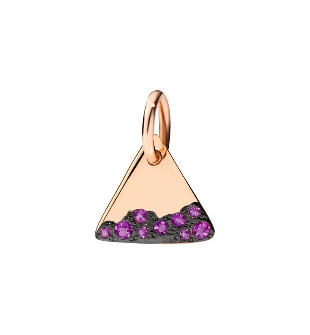 Precious Tag Charm with Amethyst
