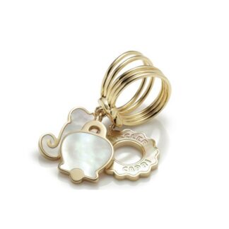 Anima Ring in Yellow Gold and Mother of Pearl