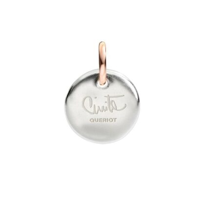 Micro Coin Charm Letter J