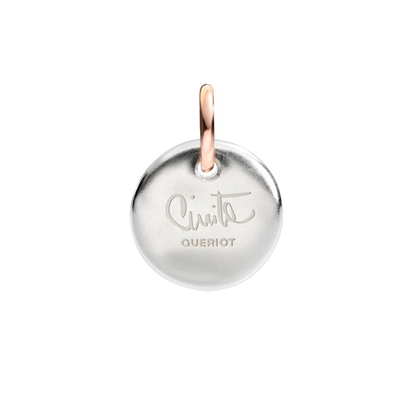 Micro Coin Charm Letter J