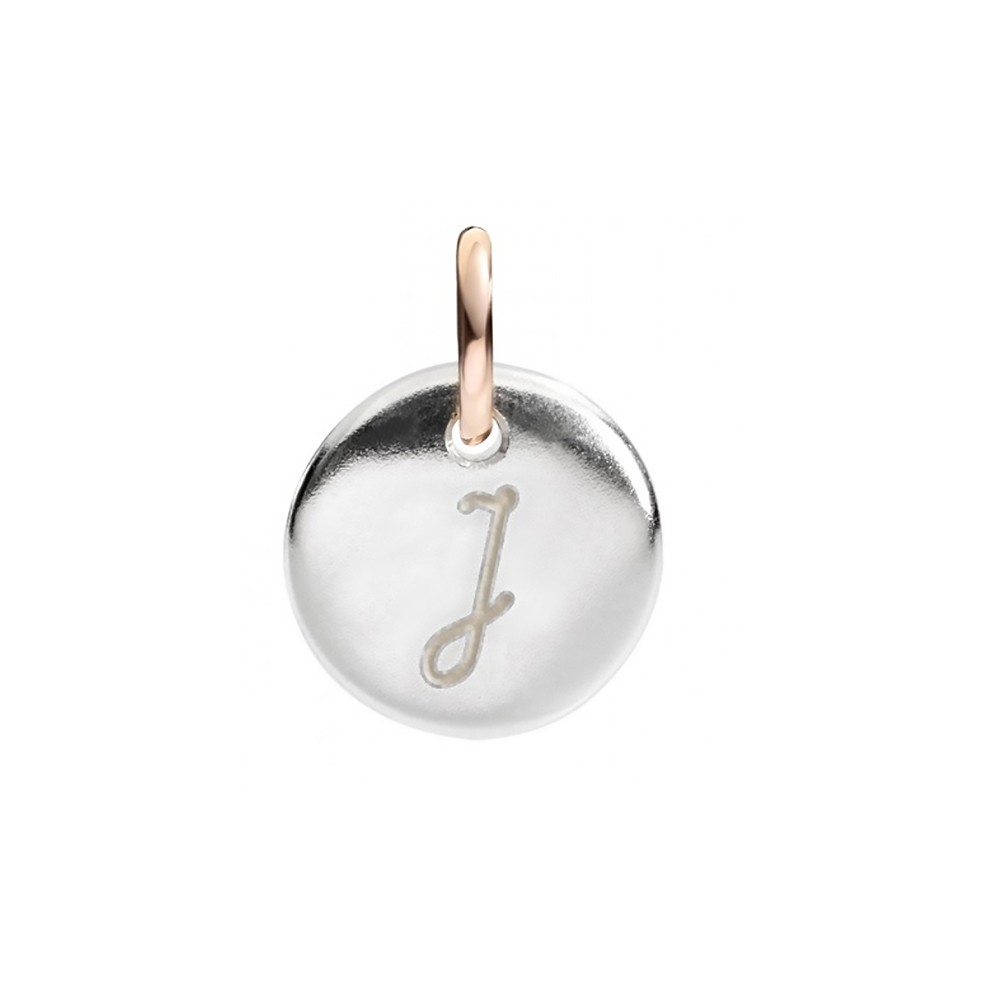 Micro Coin Charm Letter J
