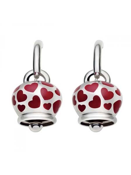 Campanella Earrings with Hearts