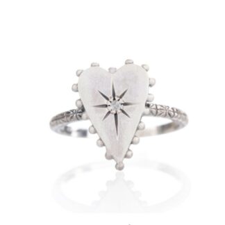 Give Love Ring in Sterling Silver and Diamonds