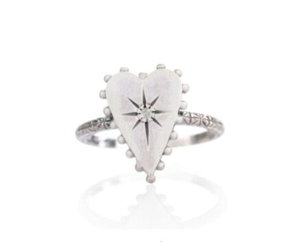 Give Love Ring in Sterling Silver and Diamonds