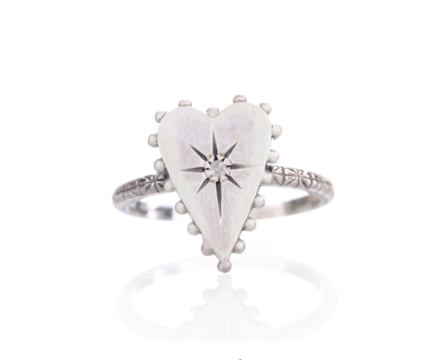 Give Love Ring in Sterling Silver and Diamonds