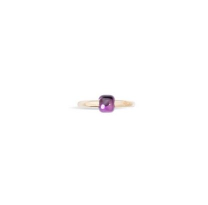 M'Ama Non M'Ama Ring in Rose Gold and Amethyst