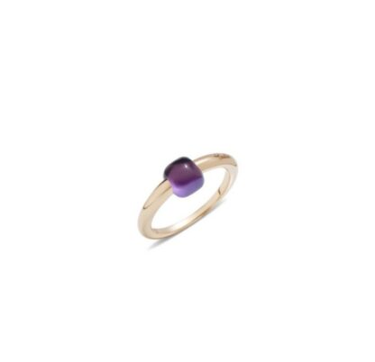 M'Ama Non M'Ama Ring in Rose Gold and Amethyst