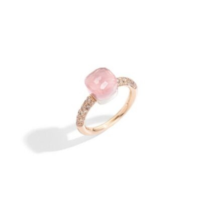 Nudo Petit Ring in Rose Gold and Rose Quartz