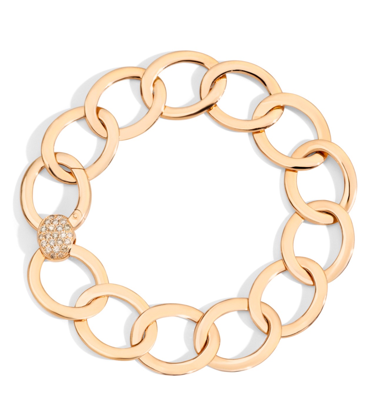 Brera bracelet in Rose Gold and Brown Diamonds