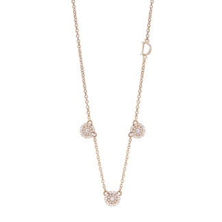 Margherita Necklace in Rose Gold and Diamonds