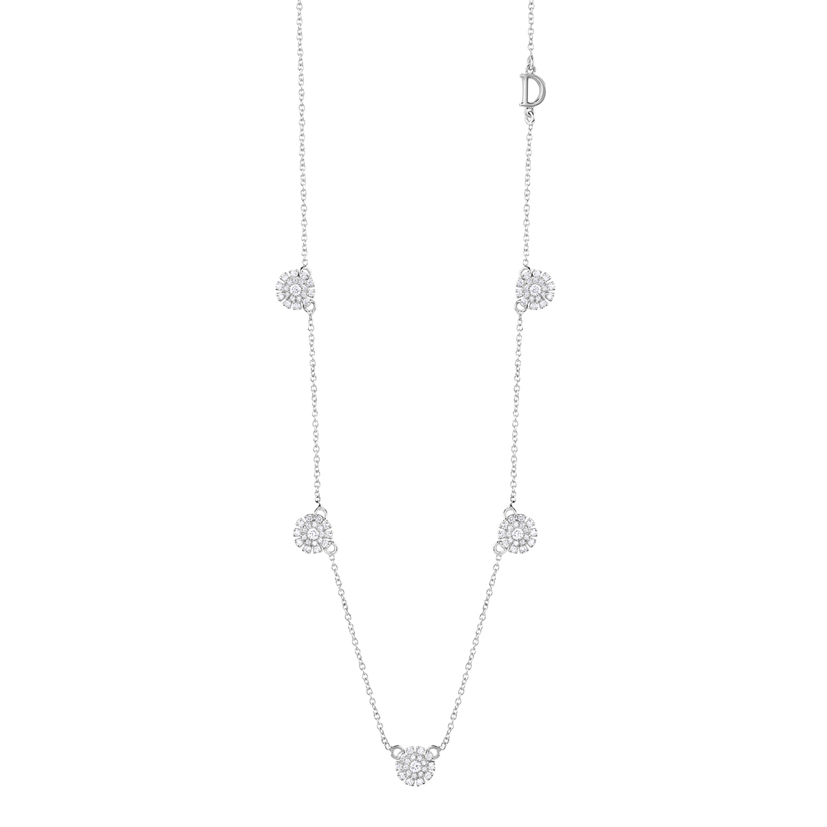 Margherita necklace in White Gold and Diamonds