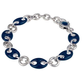 Capriness Bracelet Marina Chain with Blue Enamel